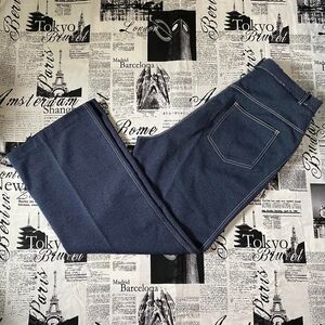 Sears Women's dark wash soft denim vintage 70s plus size jeans denim high waist